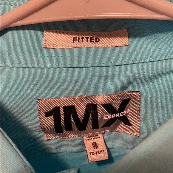 Express Men’s XS Fitted 1MX Dress Shirt - Picture 2 of 3